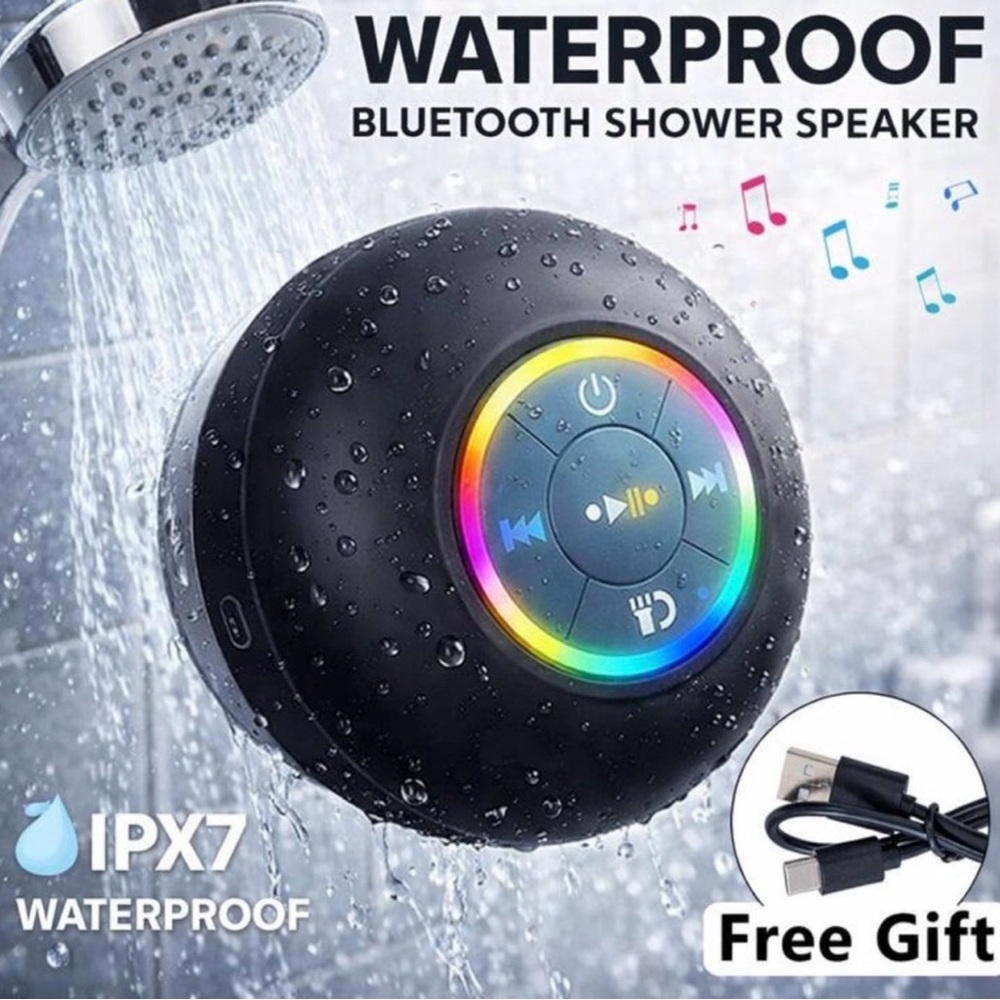 NIB - Waterproof Wireless Bluetooth Shower Speaker